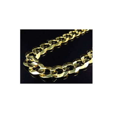 Men's 10K Yellow Gold Hollow Cuban Curb Link 6.50mm Diamond Cut Bracelet 8" & 9" Men's 10K Yellow Gold Hollow Cuban Curb Link 6.50mm Diamond Cut Bracelet 8" & 9"